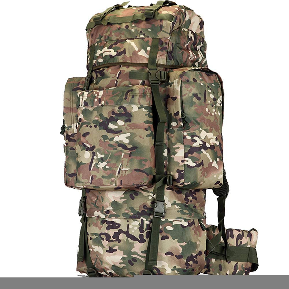 Backpack 100L Outdoor Mountaineering Bag, Men and Women Travel Bag, Large Capacity Tactical Mountain Travel Rucksack.