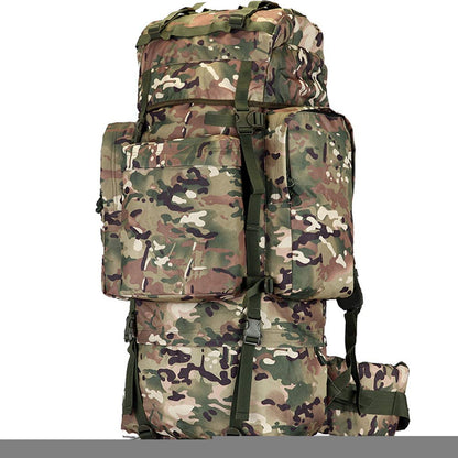 Backpack 100L Outdoor Mountaineering Bag, Men and Women Travel Bag, Large Capacity Tactical Mountain Travel Rucksack.